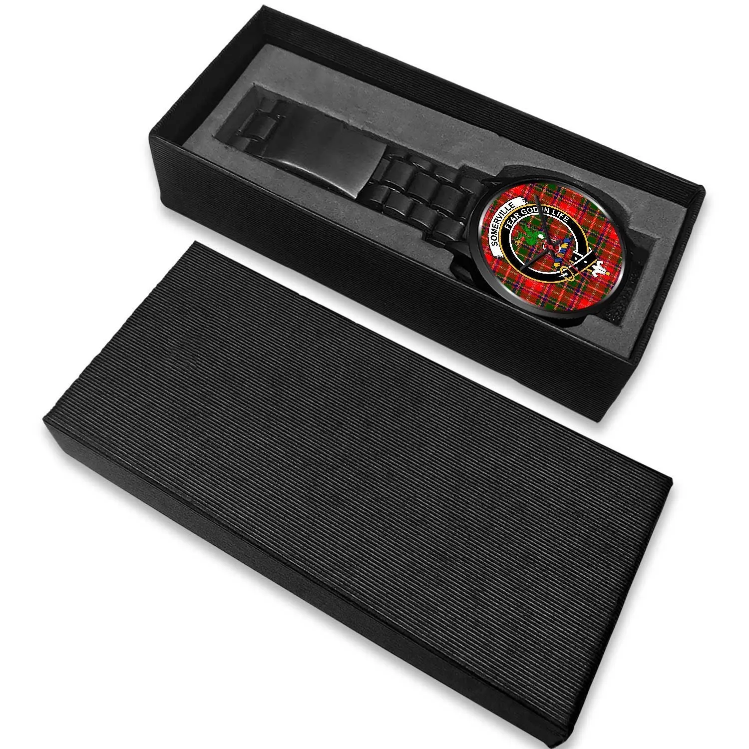 Somerville Clan Badge Tartan Black Watch