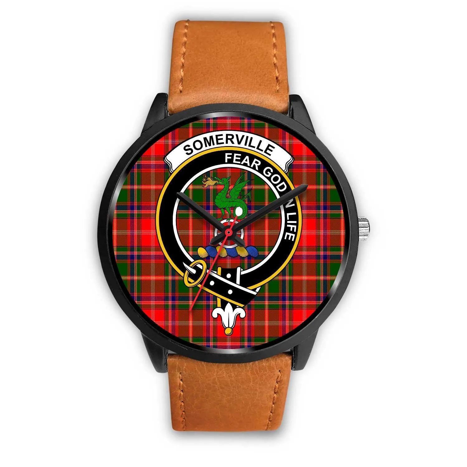 Somerville Clan Badge Tartan Black Watch