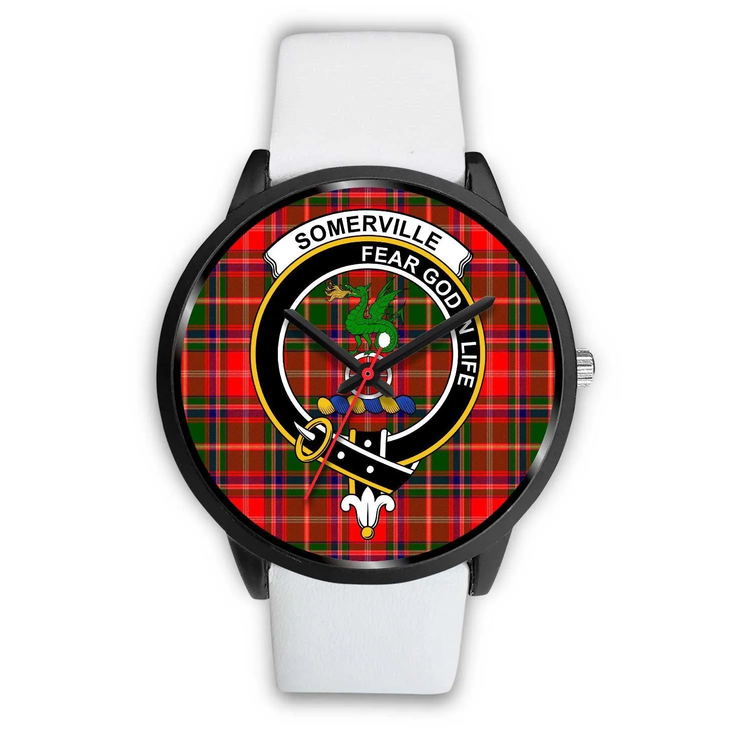 Somerville Clan Badge Tartan Black Watch