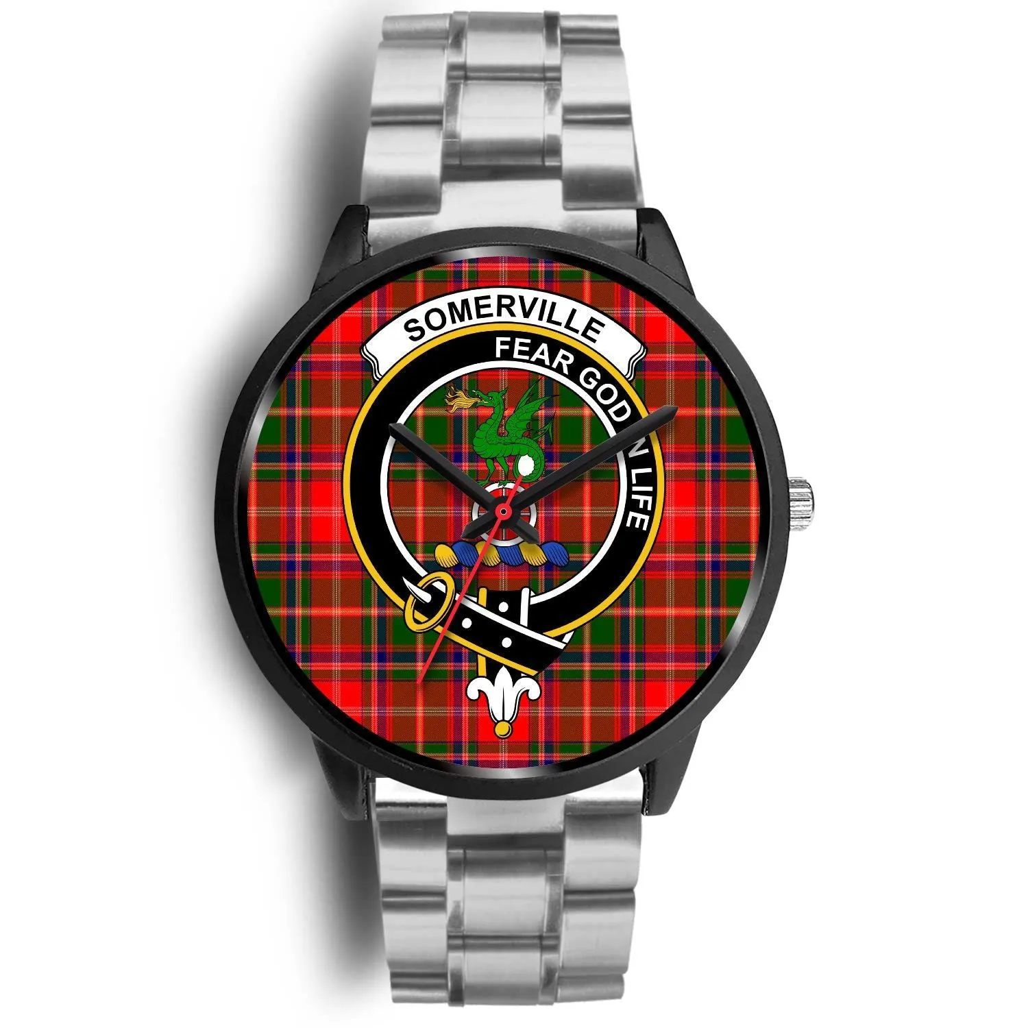 Somerville Clan Badge Tartan Black Watch
