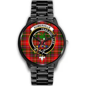 Somerville Clan Badge Tartan Black Watch