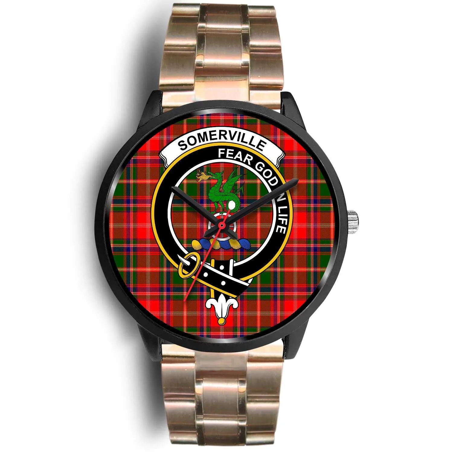 Somerville Clan Badge Tartan Black Watch