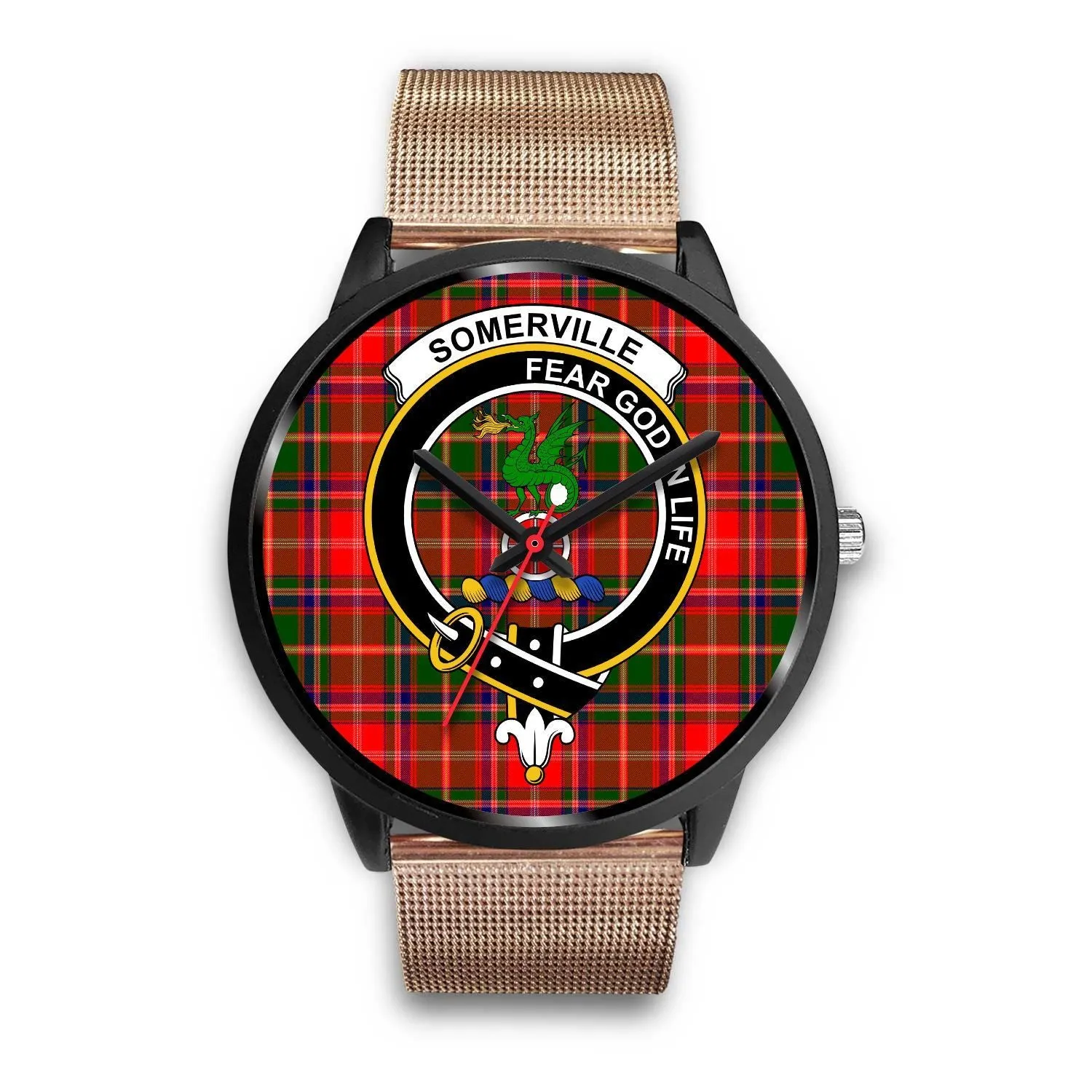 Somerville Clan Badge Tartan Black Watch