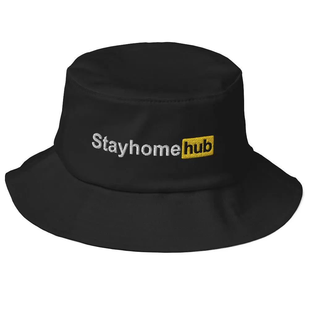 Stayhomehub Old School Bucket Hat Black