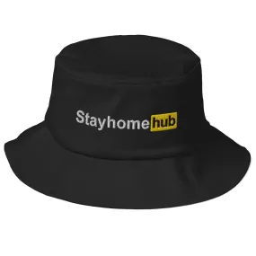 Stayhomehub Old School Bucket Hat Black