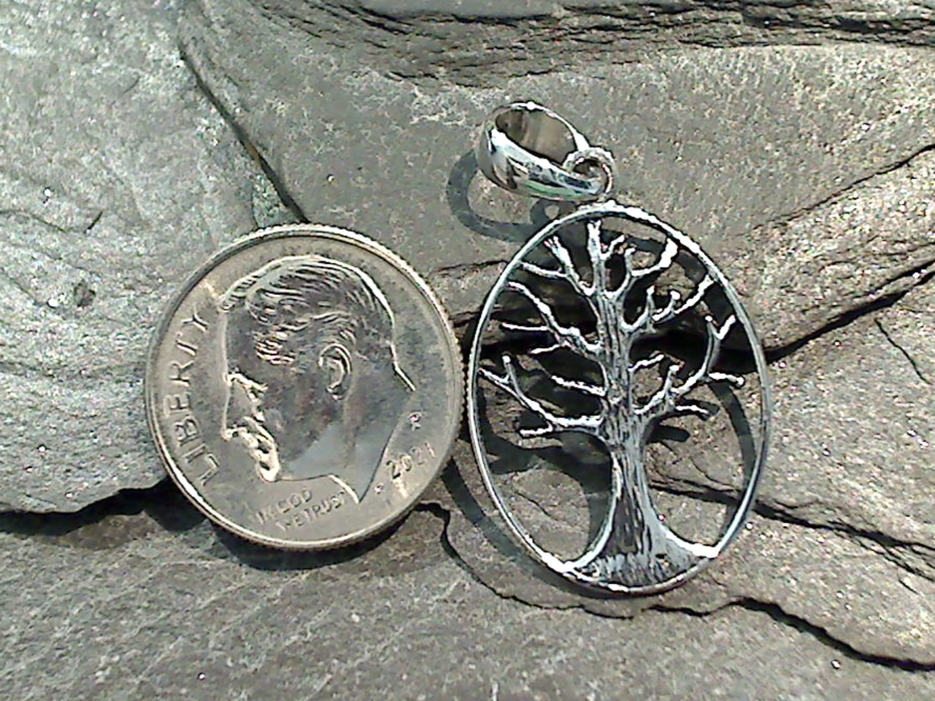Sterling Silver Small Tree Of Life Pendant