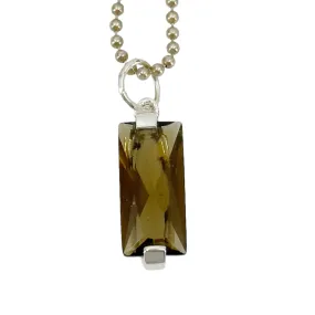 Sterling silver smoky quartz Pendant GM67