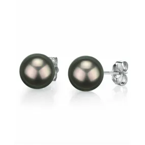 Tahitian South Sea Pearl & Stud Earrings