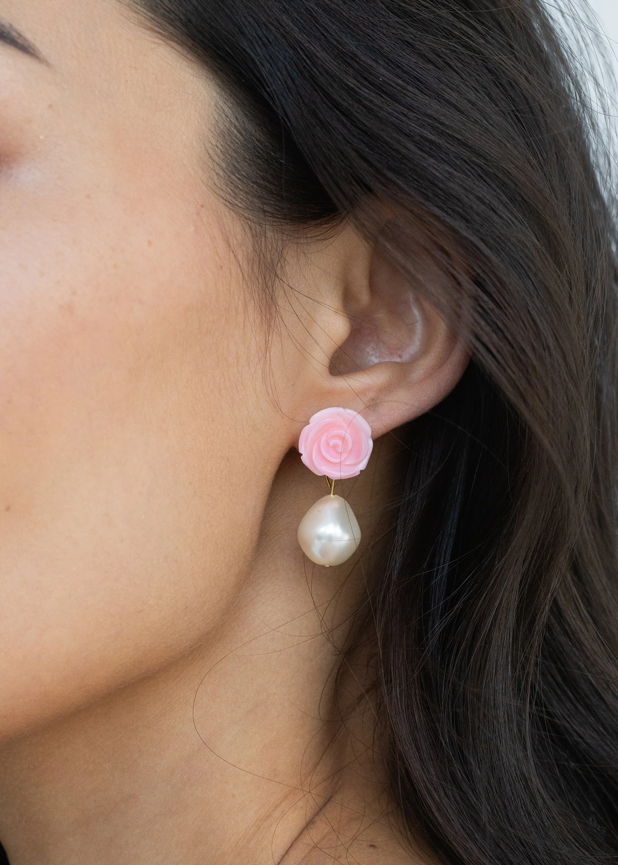 Telma Earrings -- Rose