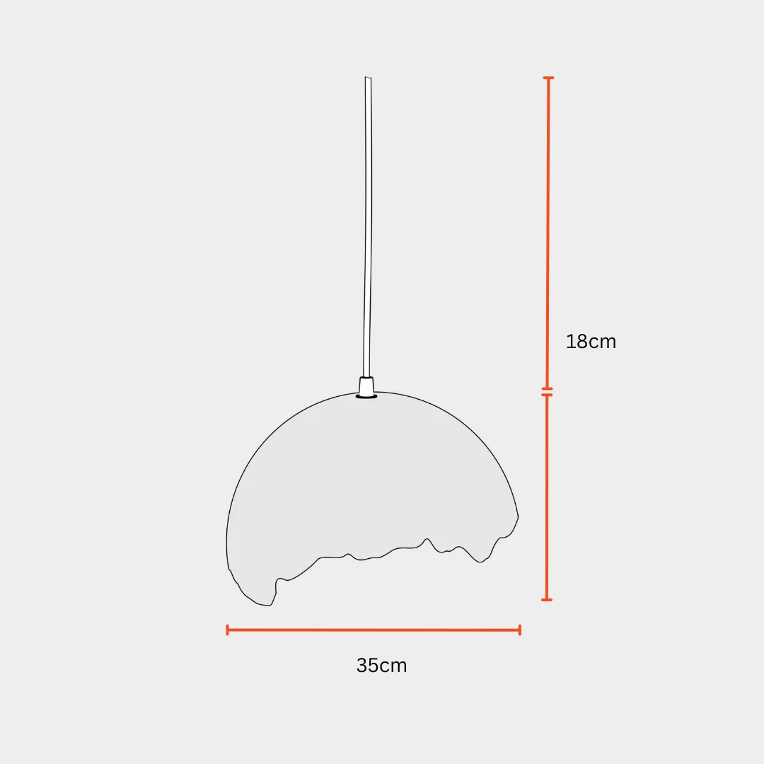 Terra Mache Pendant Lamp