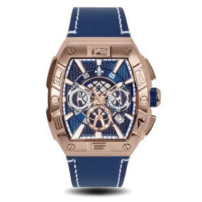 The Intrepid Chronograph - Rose Gold / Blue