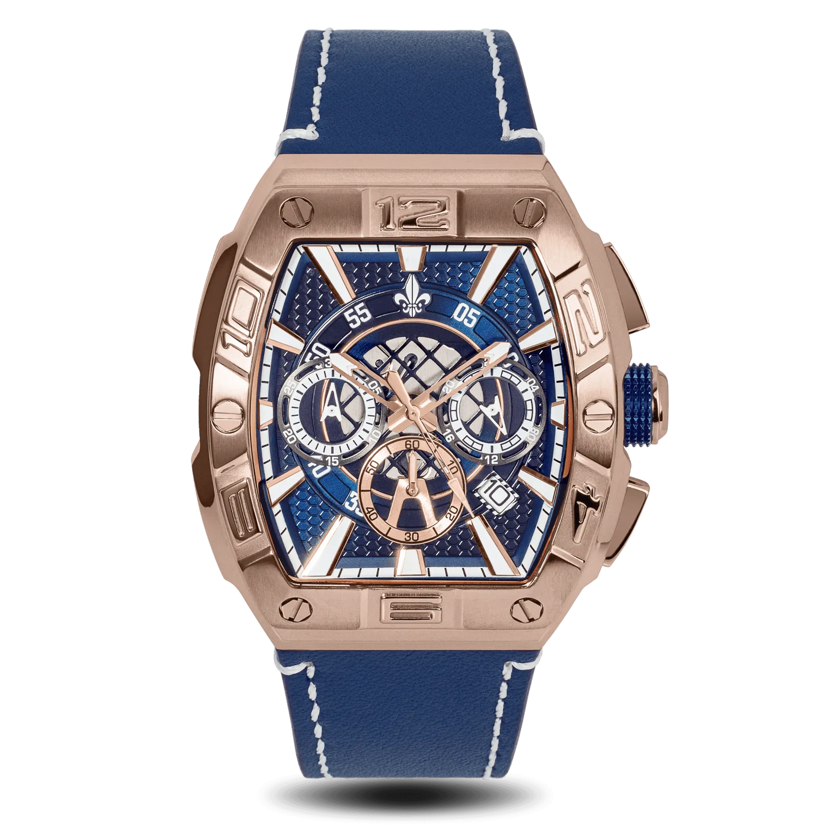 The Intrepid Chronograph - Rose Gold / Blue