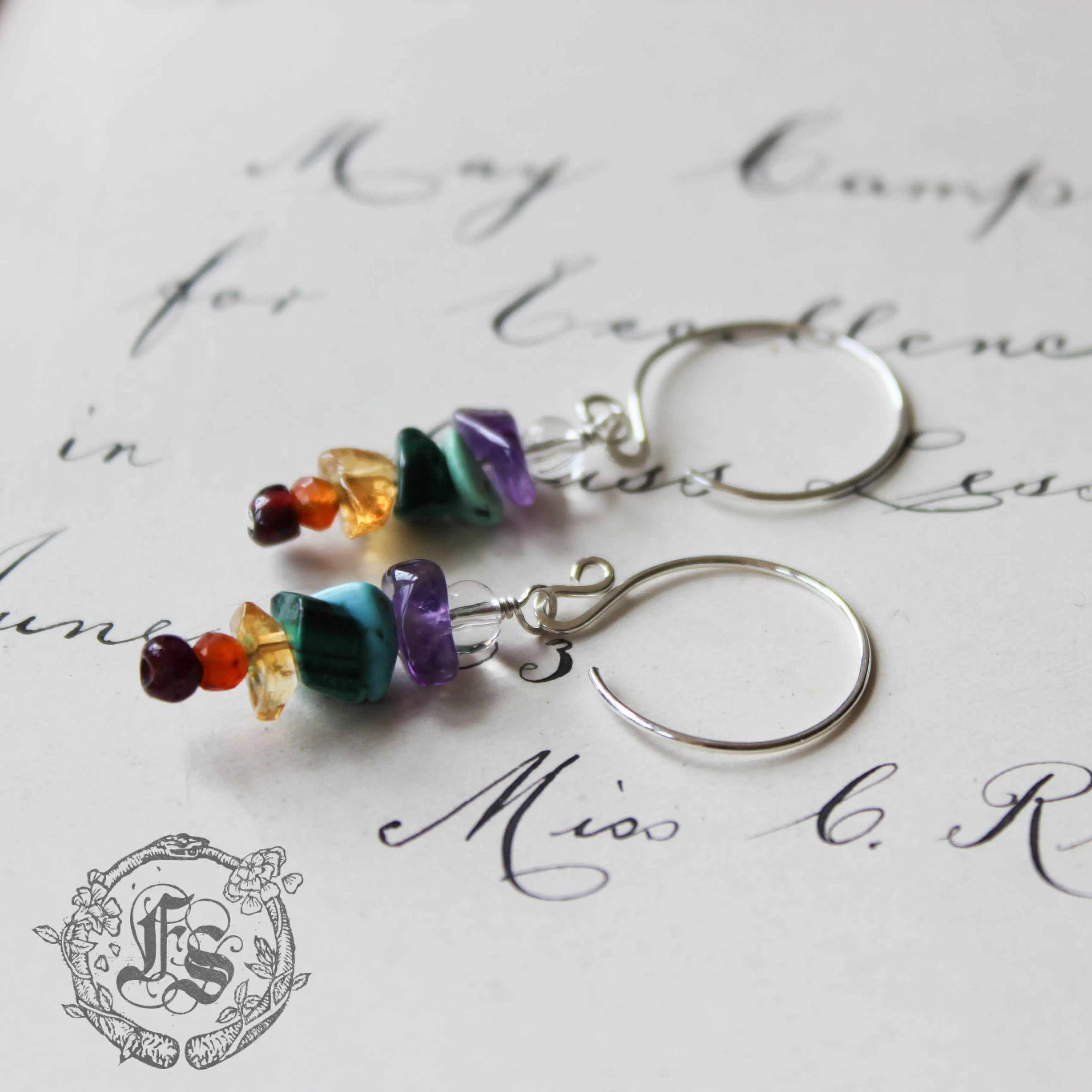 Tiny Bifrost Earrings in Sterling Silver