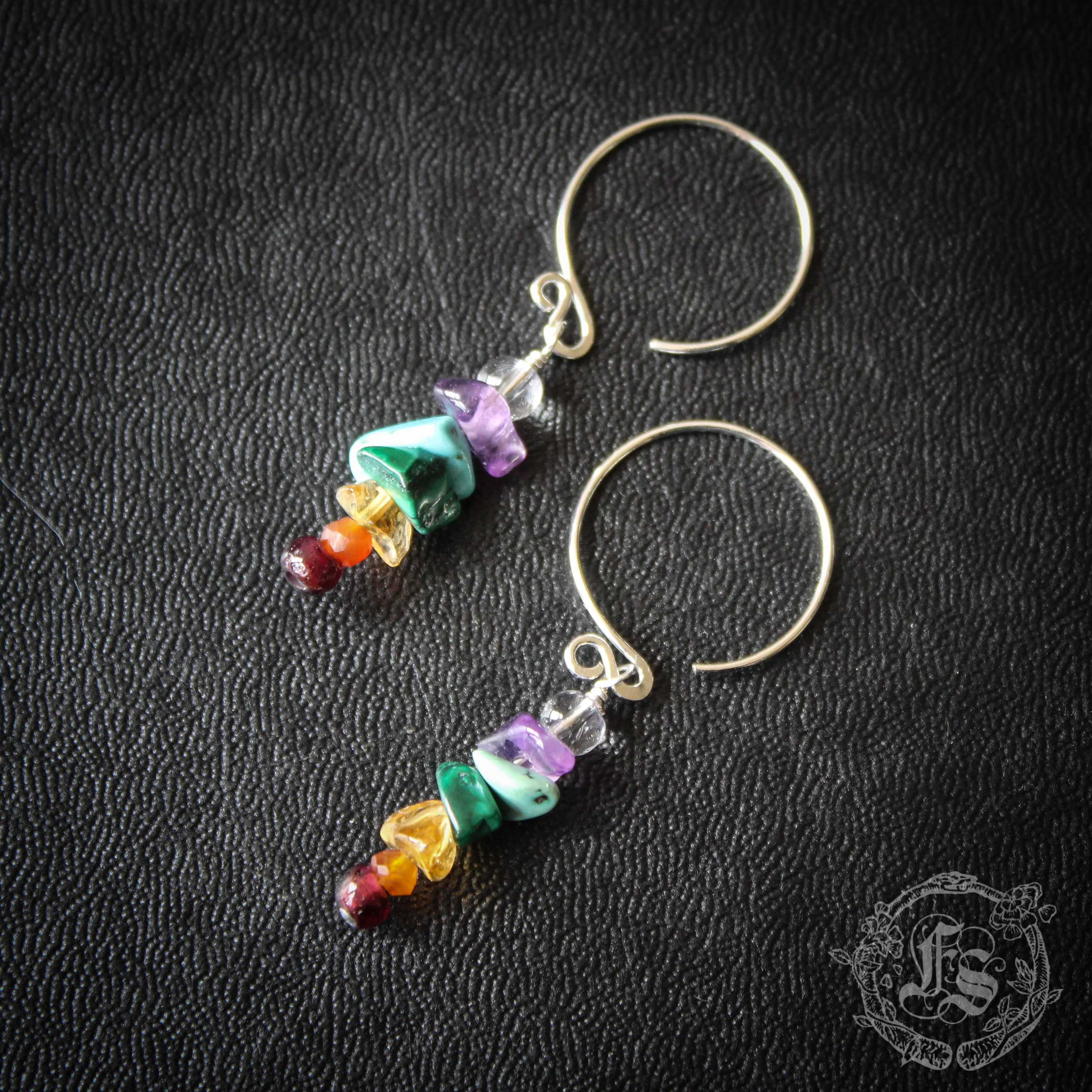 Tiny Bifrost Earrings in Sterling Silver