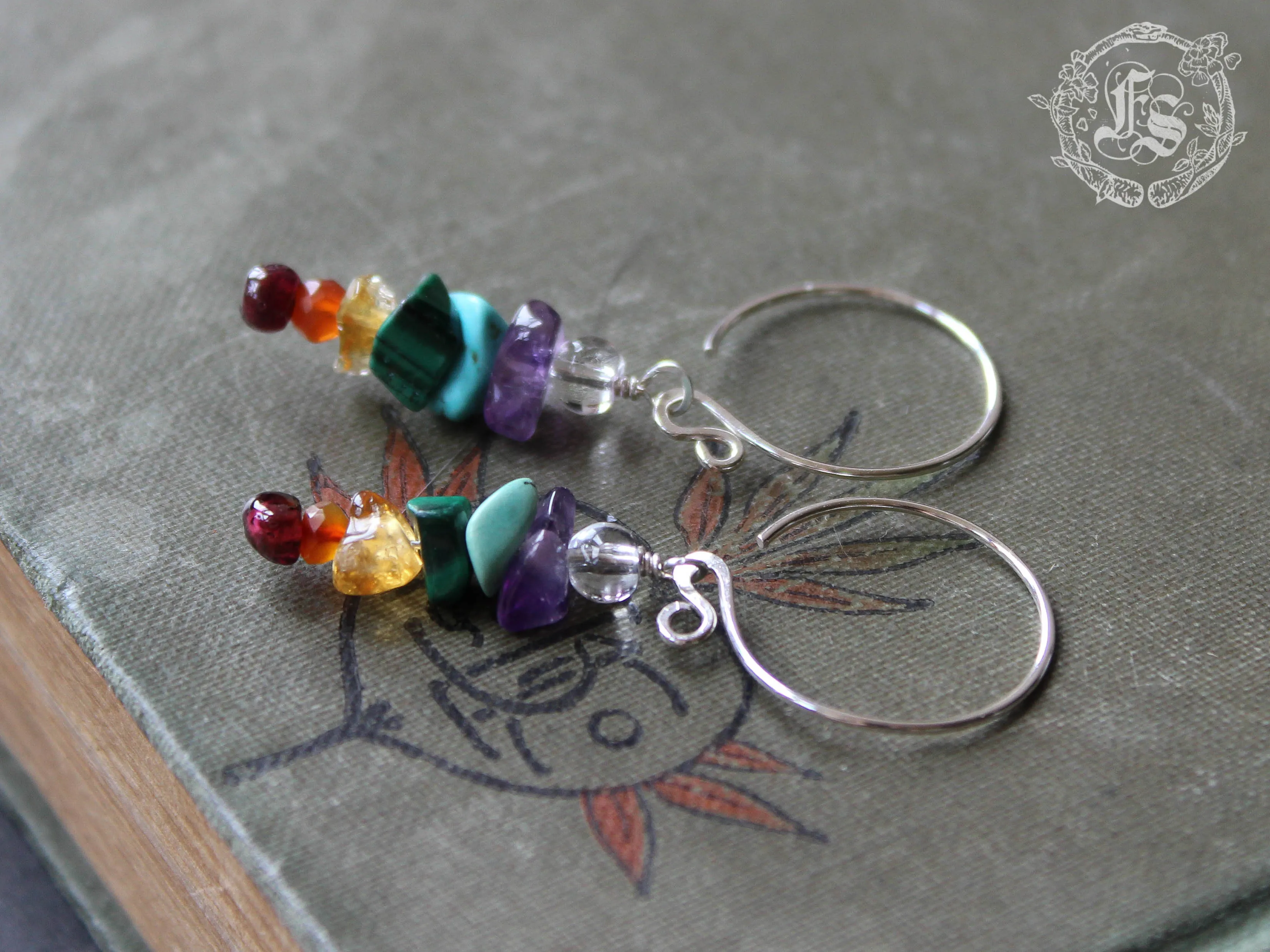 Tiny Bifrost Earrings in Sterling Silver