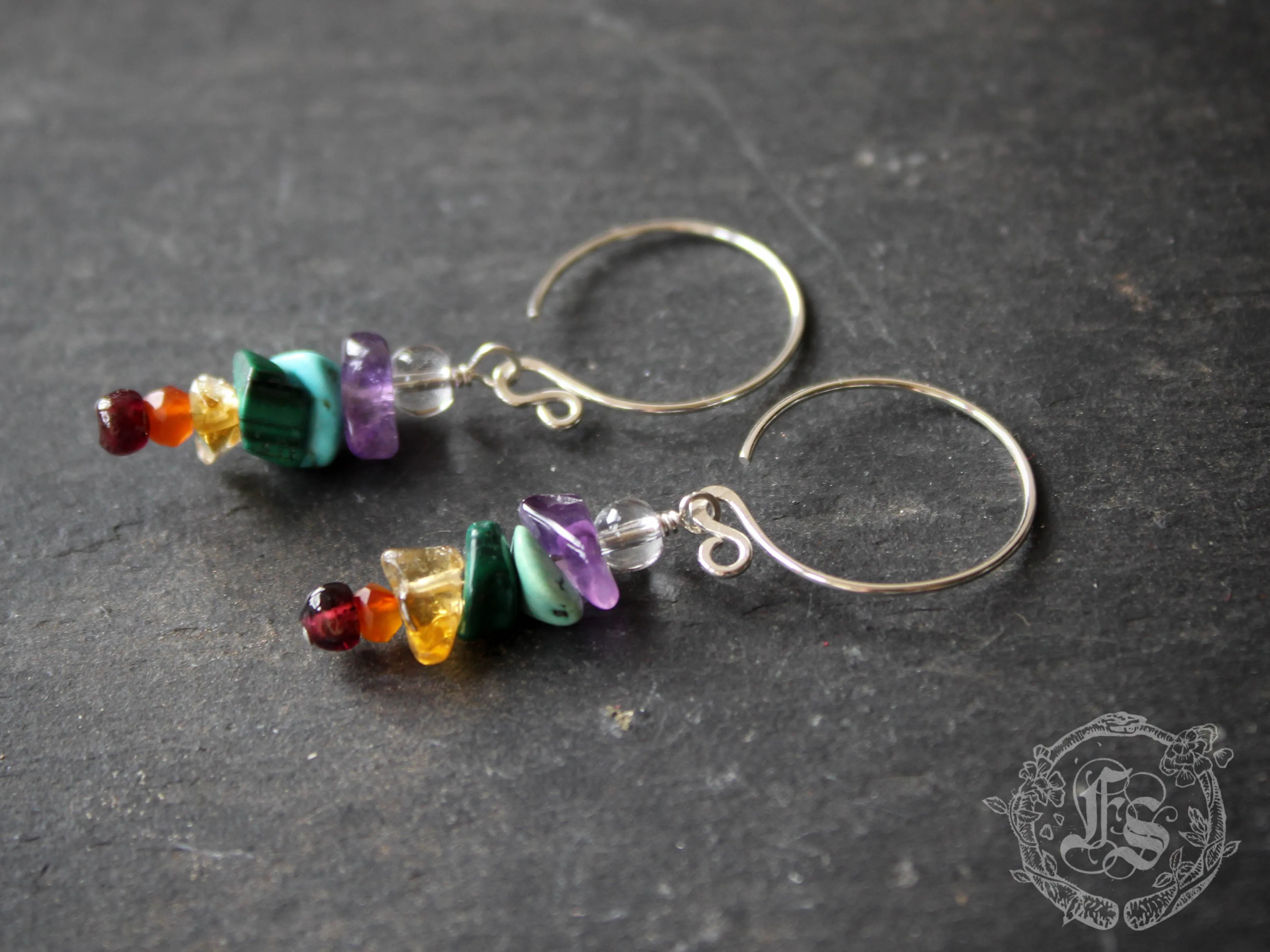 Tiny Bifrost Earrings in Sterling Silver
