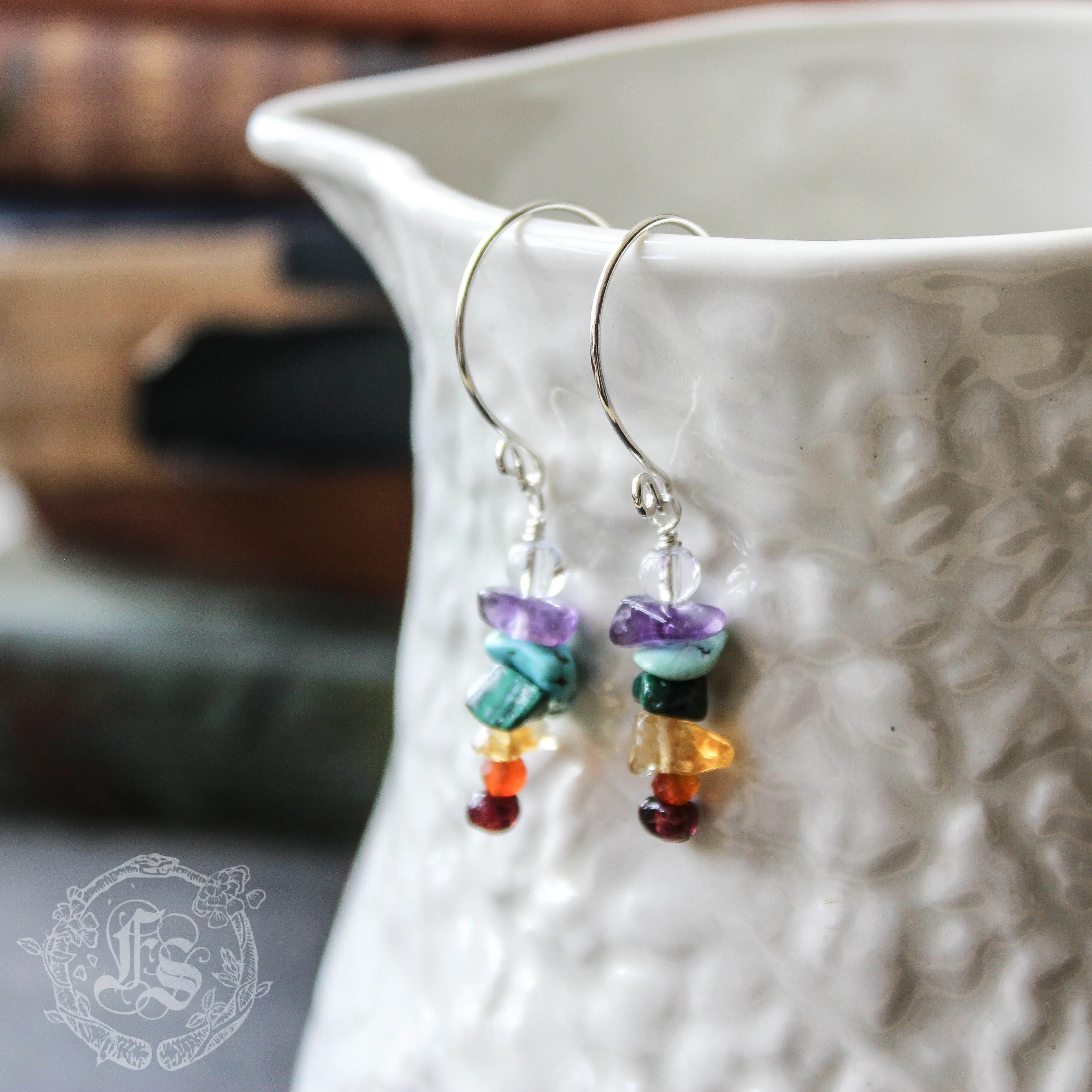 Tiny Bifrost Earrings in Sterling Silver