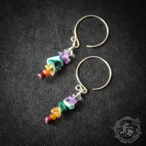 Tiny Bifrost Earrings in Sterling Silver
