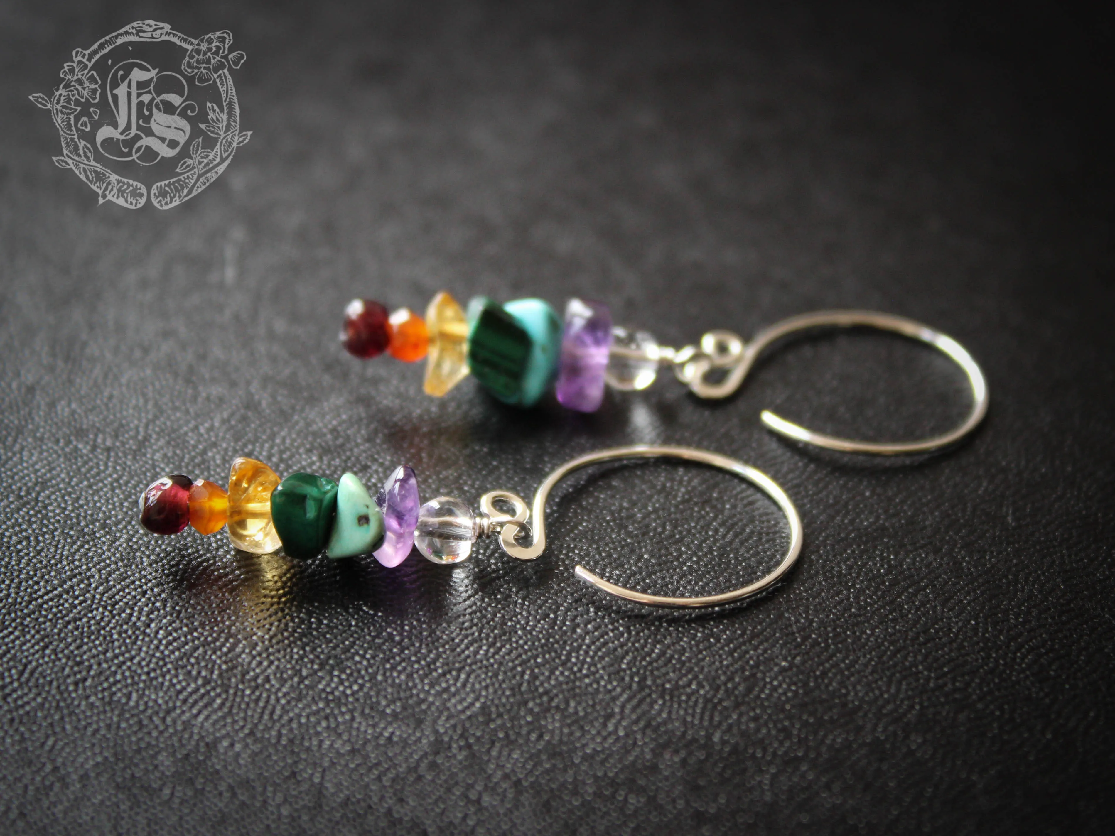 Tiny Bifrost Earrings in Sterling Silver