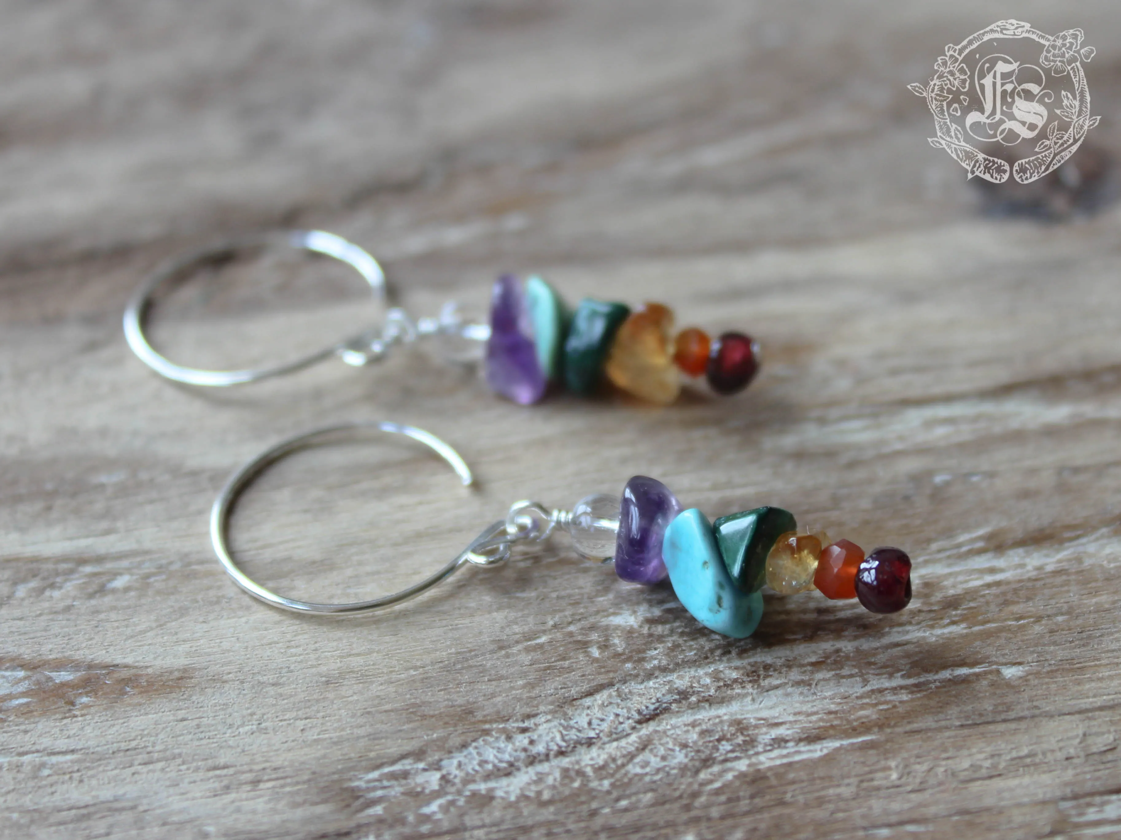 Tiny Bifrost Earrings in Sterling Silver