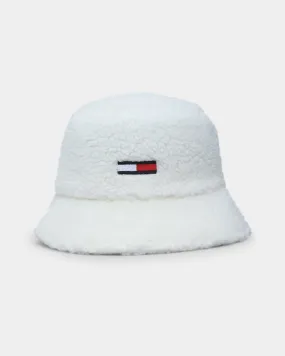 Tommy Jeans Women's Sherpa Bucket Hat Ivory