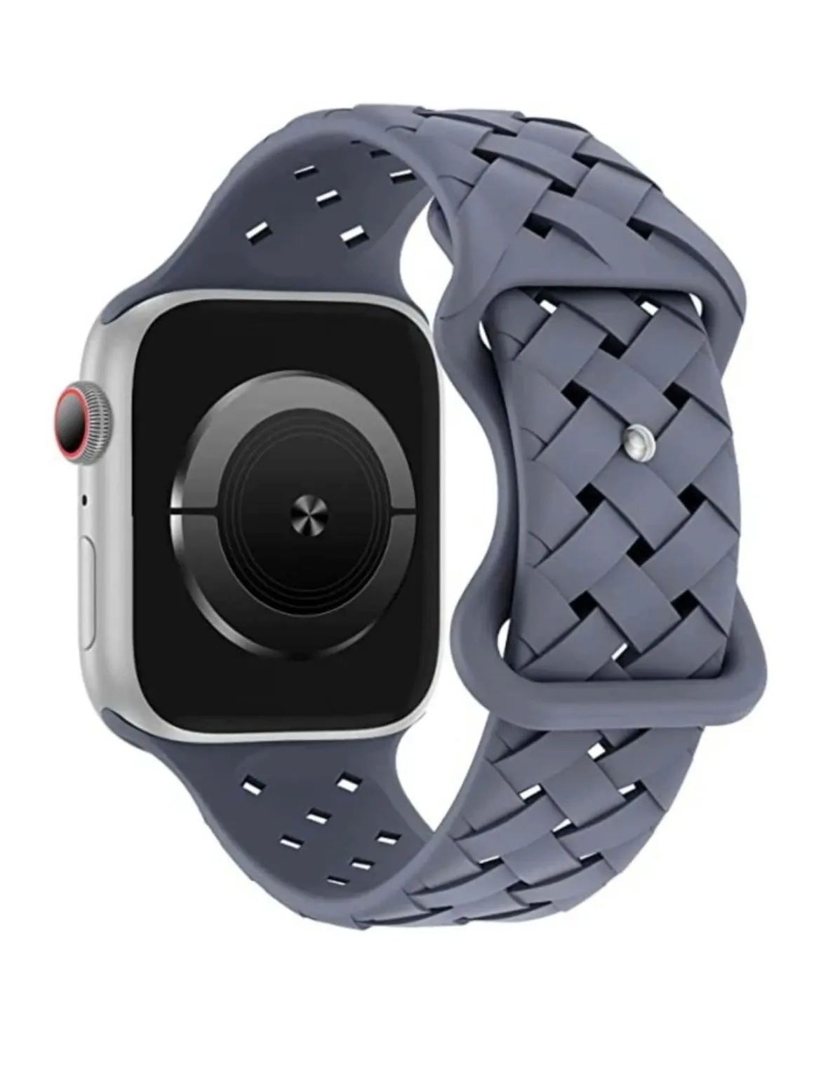 Trellis Silicone Watch Band - Plum
