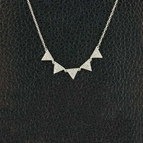 Triangle Shapes Diamond Pendant