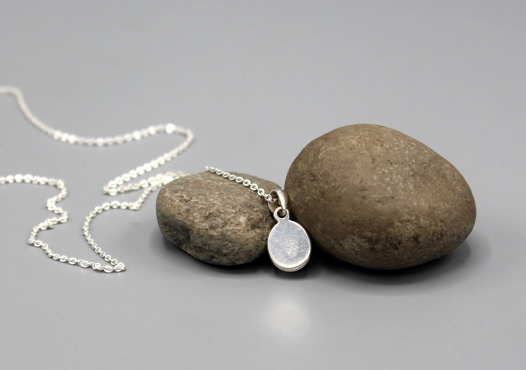 Turquoise Inlaid Sterling Silver Pendant