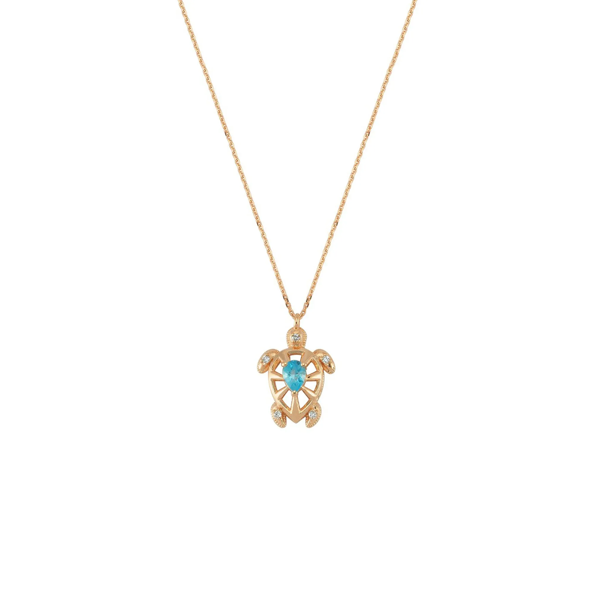 TURTLE GOLD DIAMOND NECKLACE