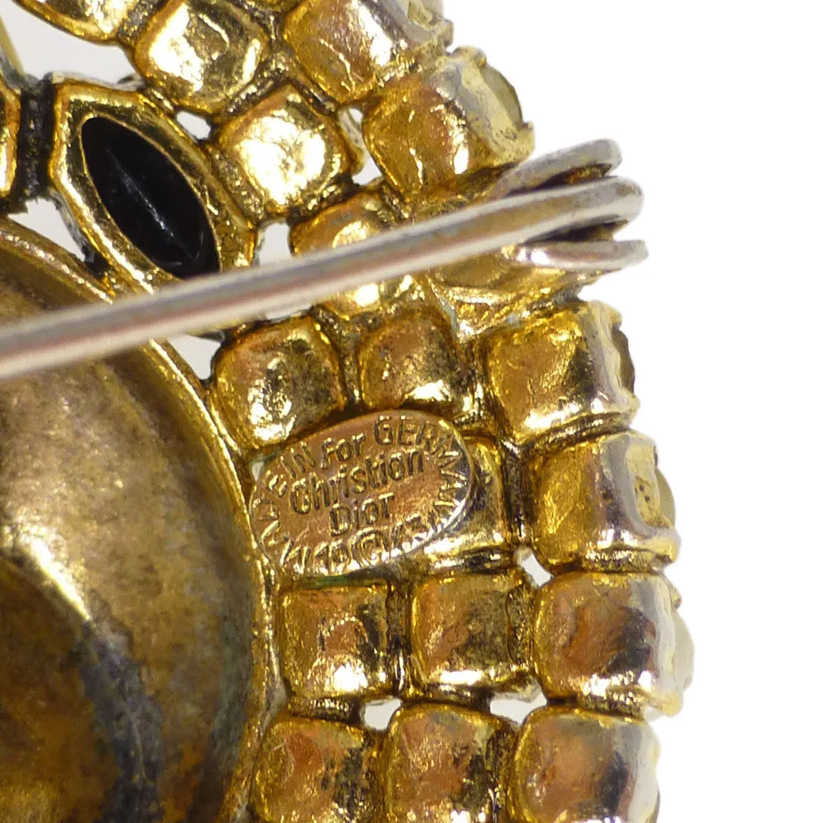 Vintage Christian Dior ‘1963’ Glass Shell Brooch