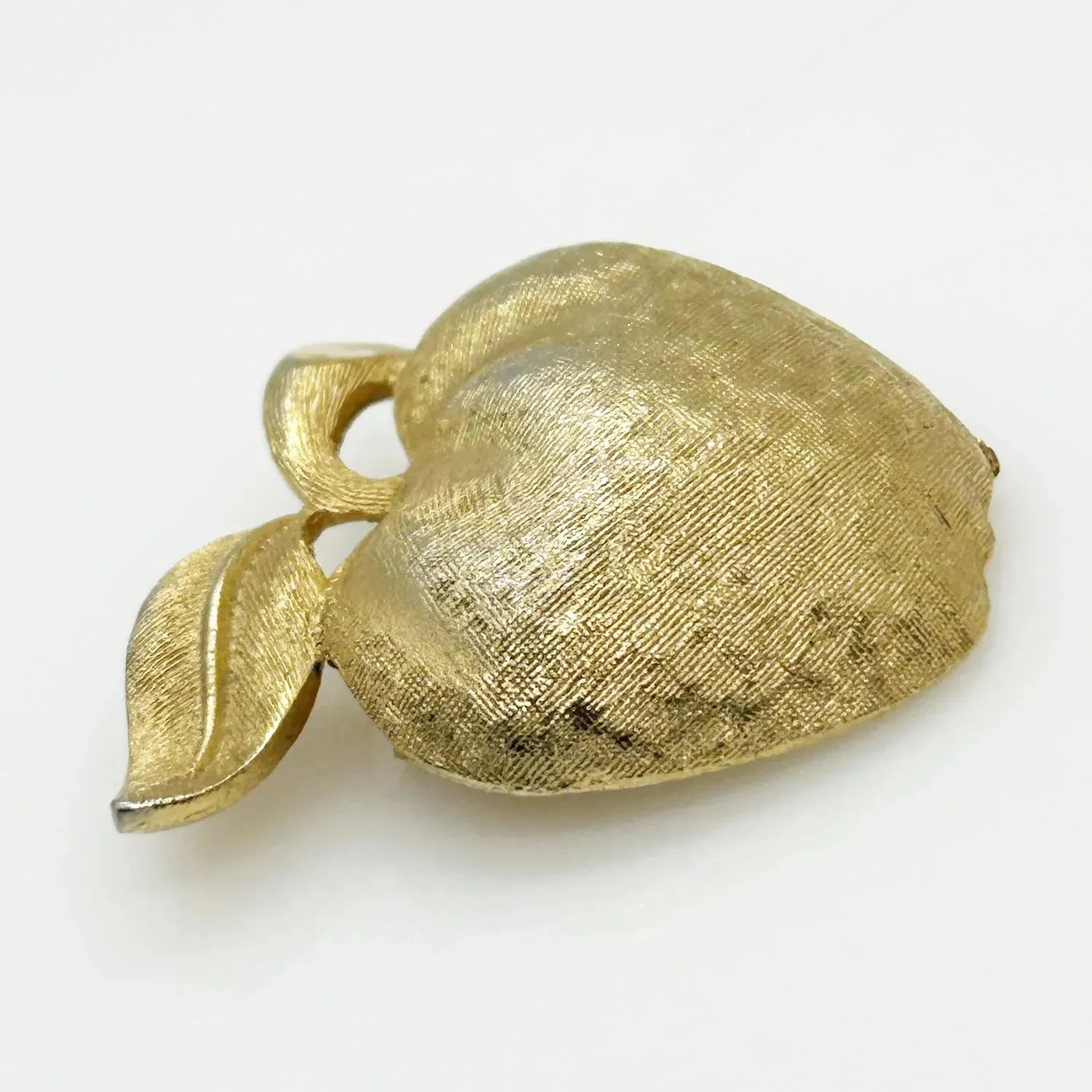 Vintage Gold Coro Apple Brooch