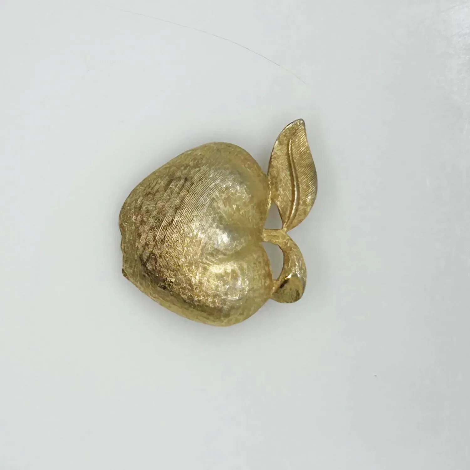 Vintage Gold Coro Apple Brooch