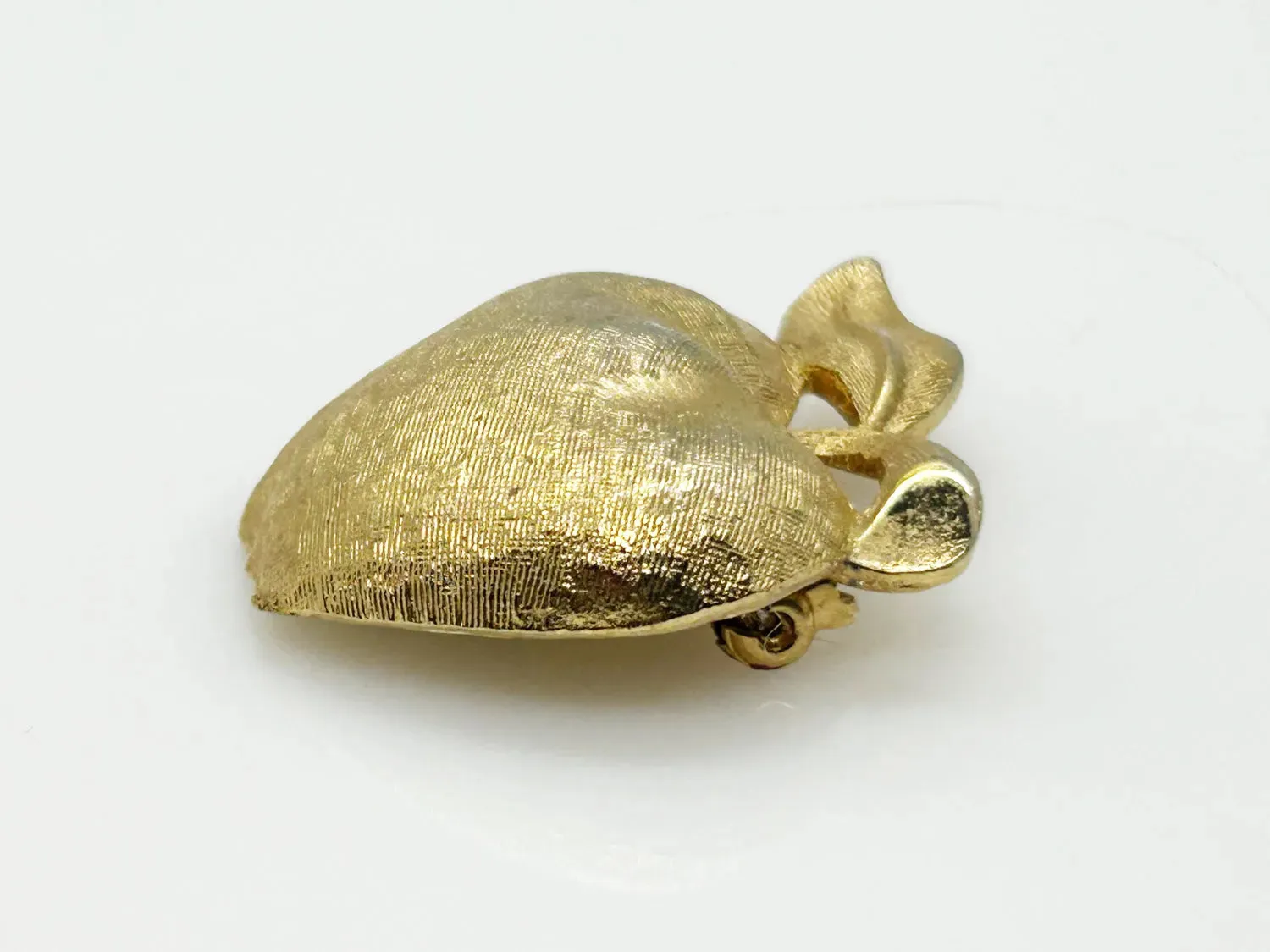 Vintage Gold Coro Apple Brooch