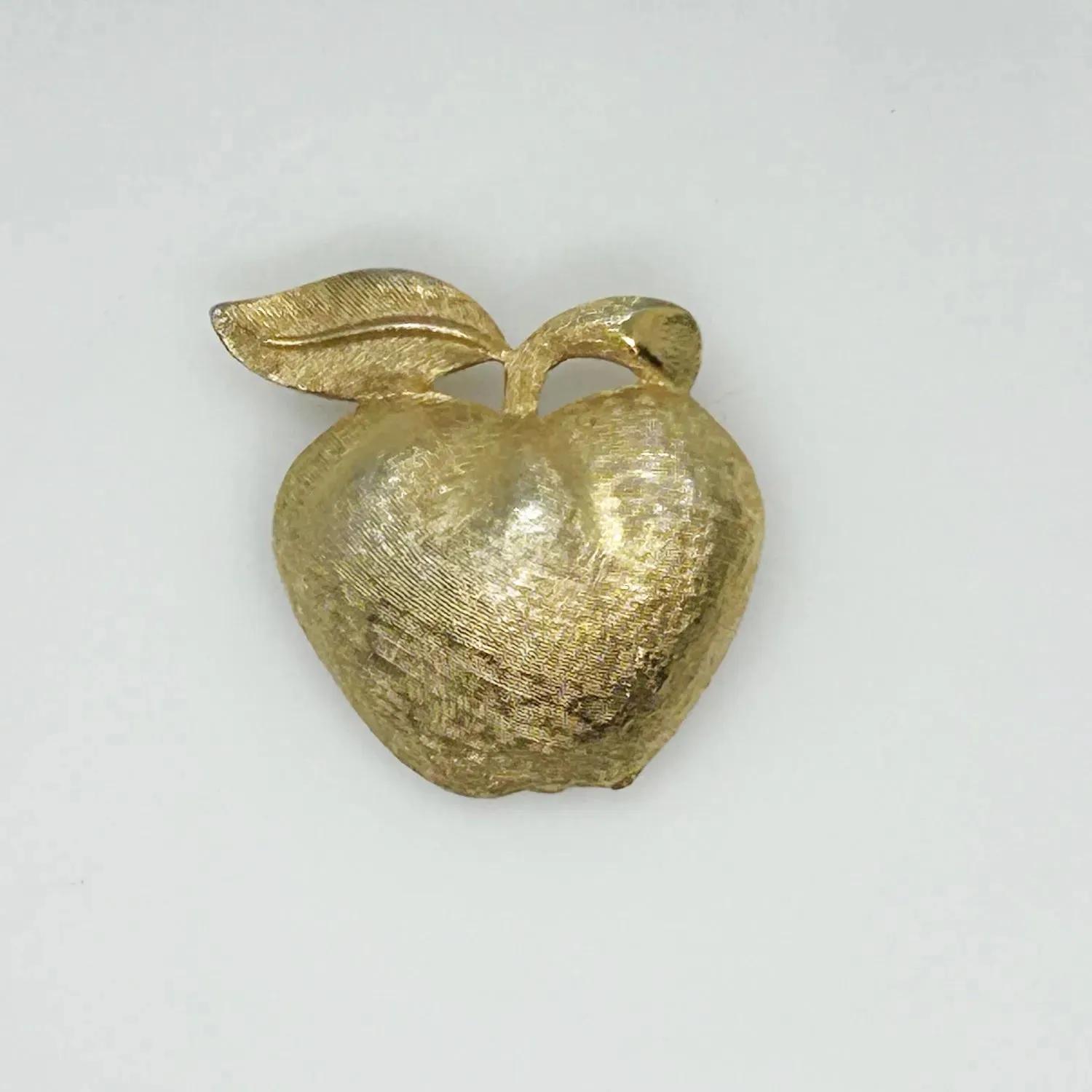 Vintage Gold Coro Apple Brooch