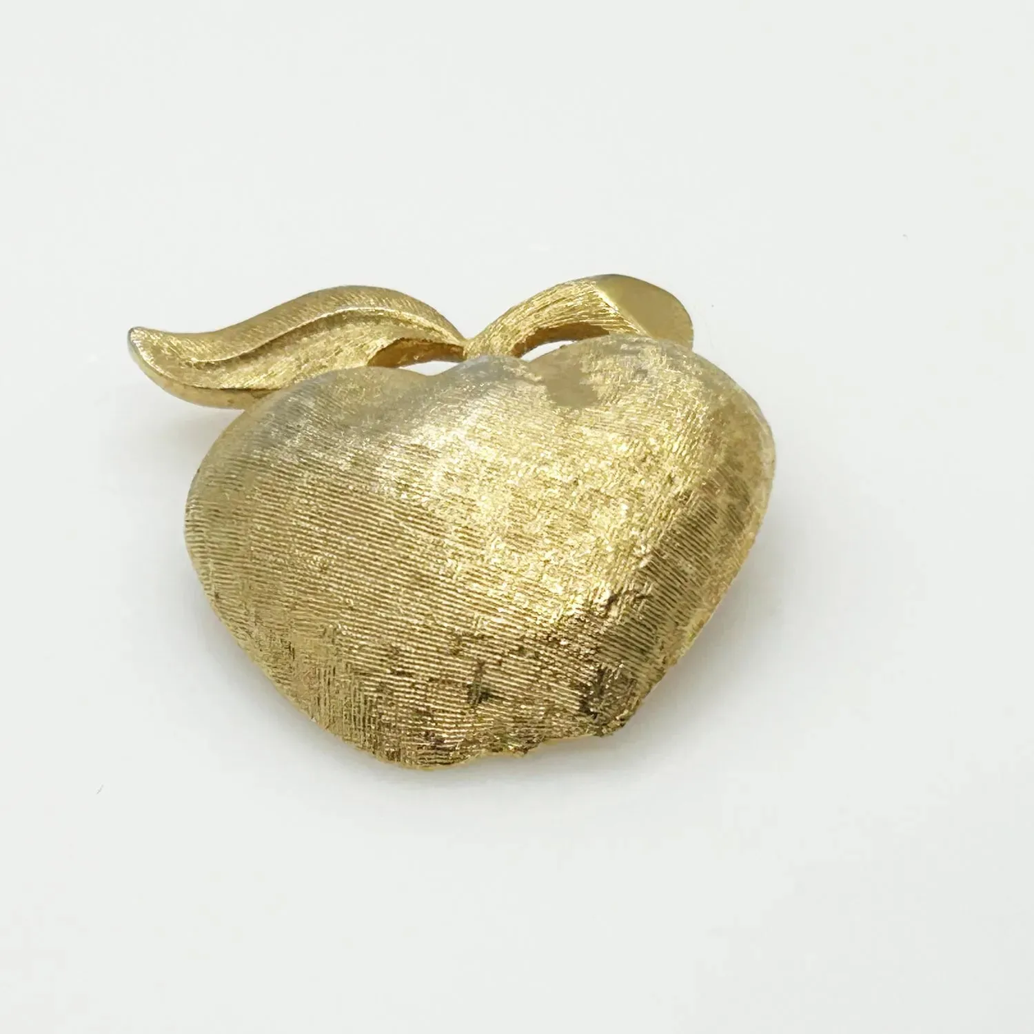 Vintage Gold Coro Apple Brooch