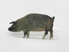 Vintage Taxco Sterling Silver Pig Brooch