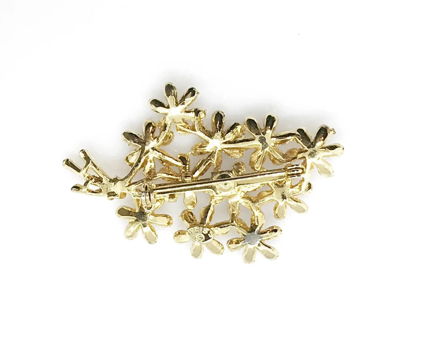Vintage Weiss Enamel Floral Bouquet Brooch