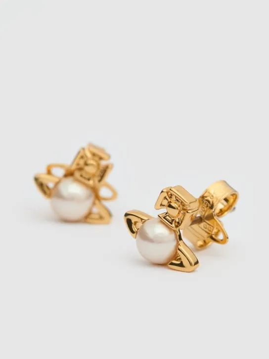 Vivienne Westwood   Balbina faux pearl stud earrings 