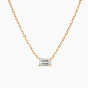 White Sapphire Birthstone Necklace