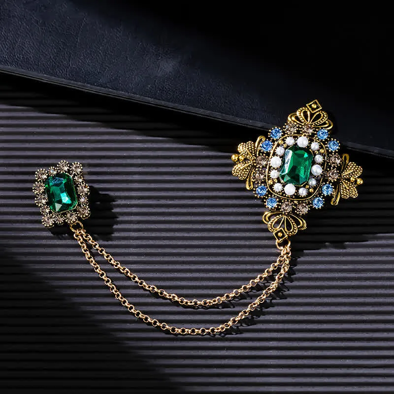 Women's Baroque Palace Chain Brooch