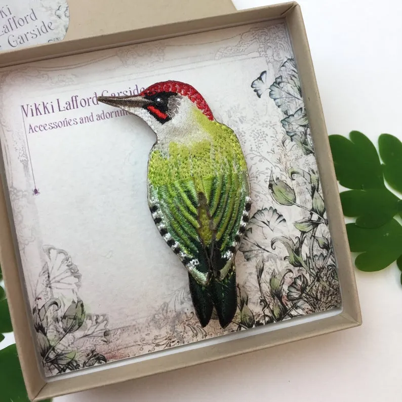 Woodpecker Brooch