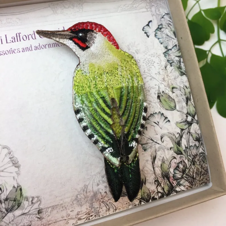 Woodpecker Brooch