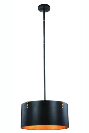 ZC121-1482D20VB - Urban Classic: Hudson 3 light Vintage Bronze&Golden Iron Pendant